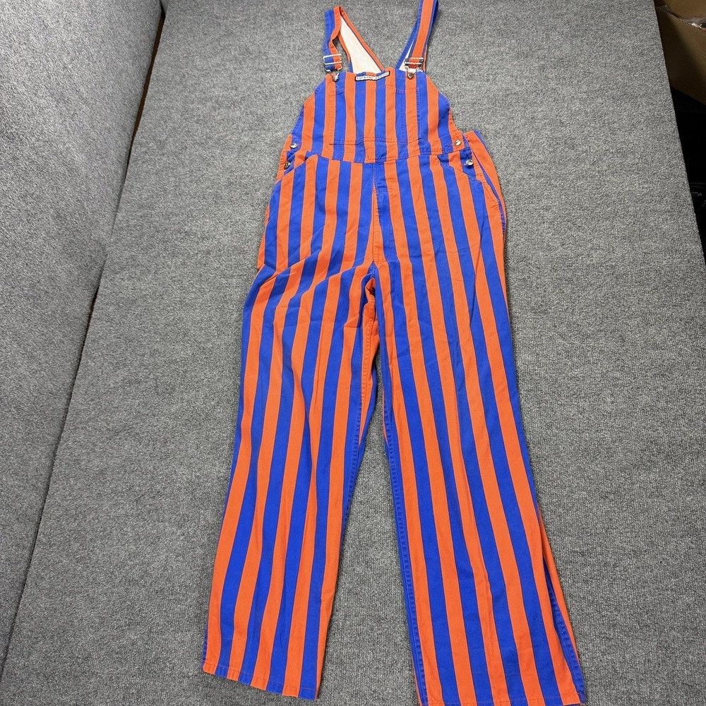 Vintage Game Bibs Overalls Medium UF Gators Orange Blue